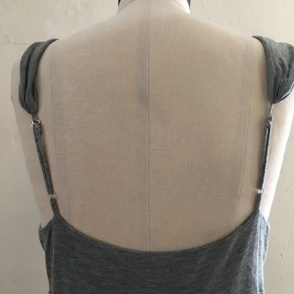 NWT New BCBGMaxAzria Heather Gray Jersey Drape Grecian Goddess Dress